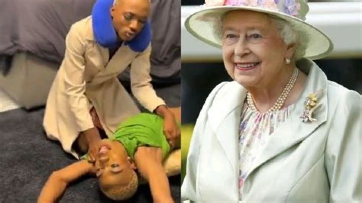 
‘Accept our condolences’ – Fans tell James Brown as he faints hearing the news of Queen Elizabeth’s death 