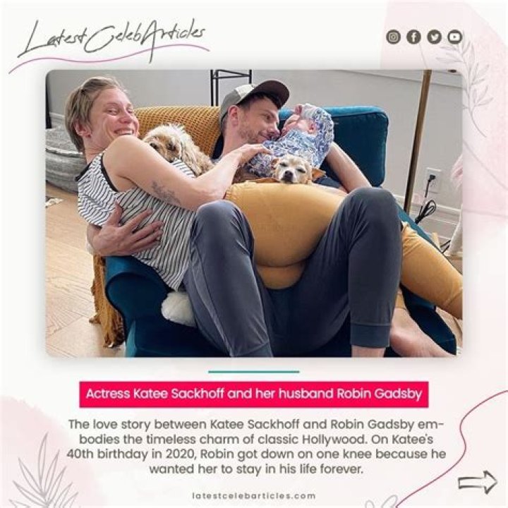 Actress Katee Sackhoff and her husband Robin Gadsby are the best husband-wife duo