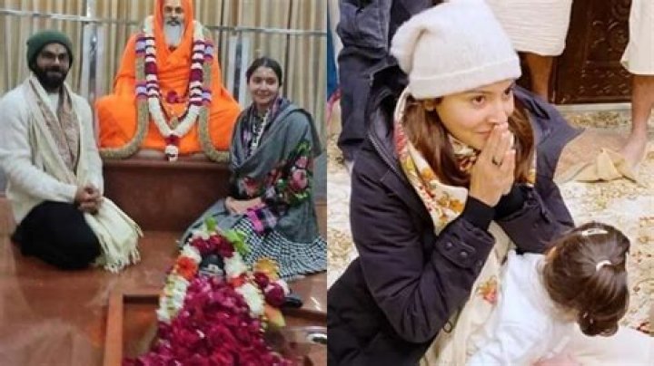
Anushka Sharma and Virat Kohli Visit Rishikesh for Spiritual Blessings with Daughter Vamika 