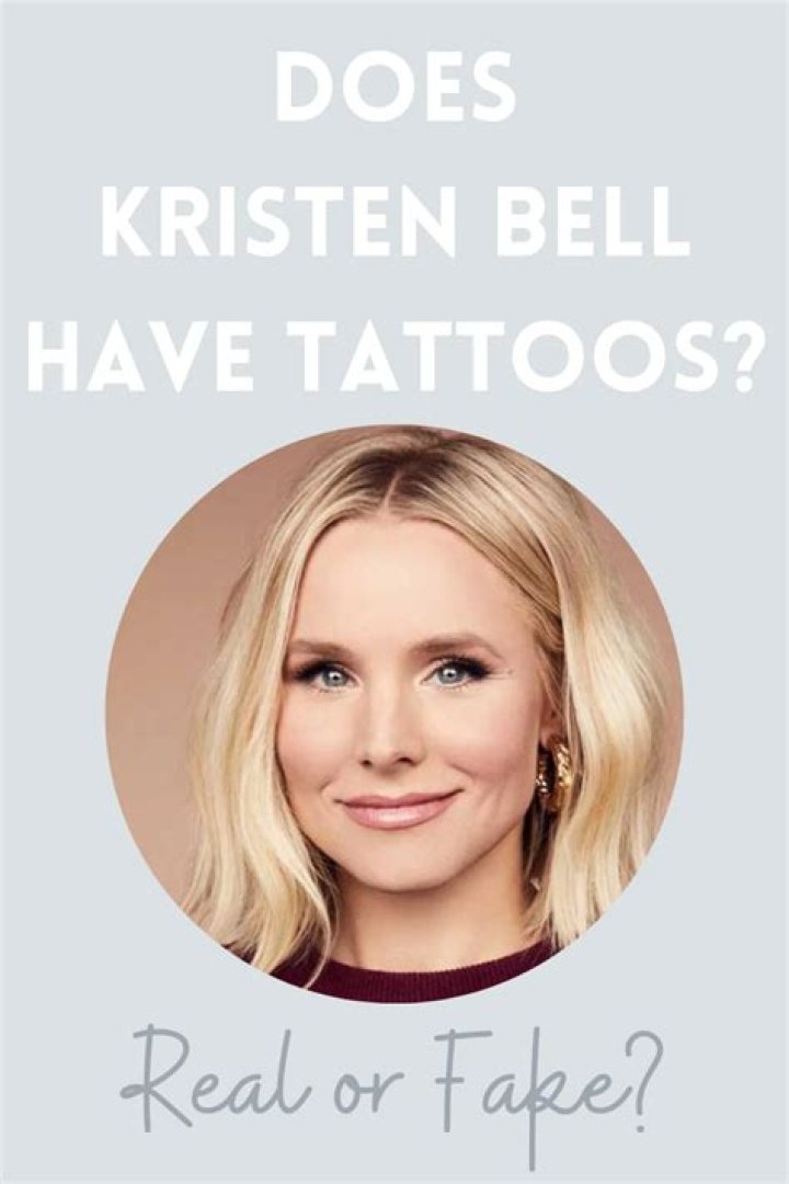 
Does Kristen Bell Really Have Tattoos? Answered 