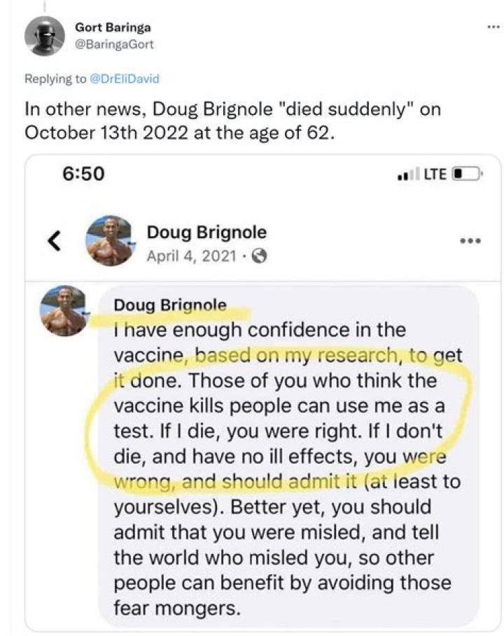 Doug Brignole Cause of Death, How did Doug Brignole Die?
