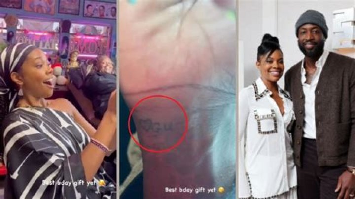 
Gabrielle Union’s Husband Dwyane Wade Surprises Her with Sweet Tattoo for Her 50th Birthday 