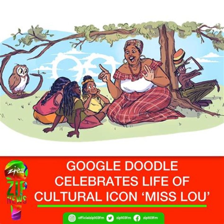 
Google Doodle Honors Jamaican Icon Miss Lou On Her 103rd birthday 