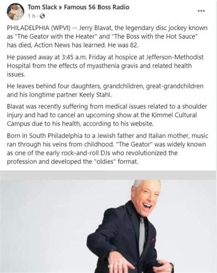 
How did Jerry Blavat die? Iconic Philadelphia disc Jockey Cause of death Explained 