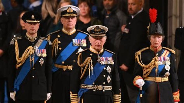 
King Charles III And Siblings Stand Vigil With Queen Elizabeth II’s Coffin At Westminster Hall 