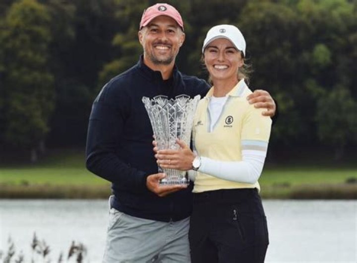 
Klara Spilkova Boyfriend Sean Davison Often Caddie For Her During Major Championships 