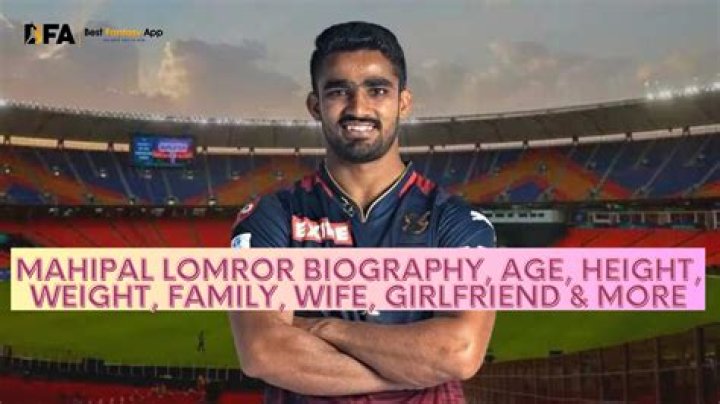 
Mahipal Lomror Height, Weight, Net Worth, Age, Birthday, Wikipedia, Who, Nationality, Biography 