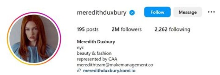 Meredith Duxbury Height, Weight, Net Worth, Age, Birthday, Wikipedia, Who, Nationality, Biography