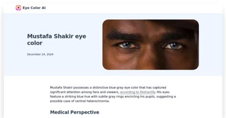 Mustafa Shakir Eye Color Stand Out Among Ghosted Fans