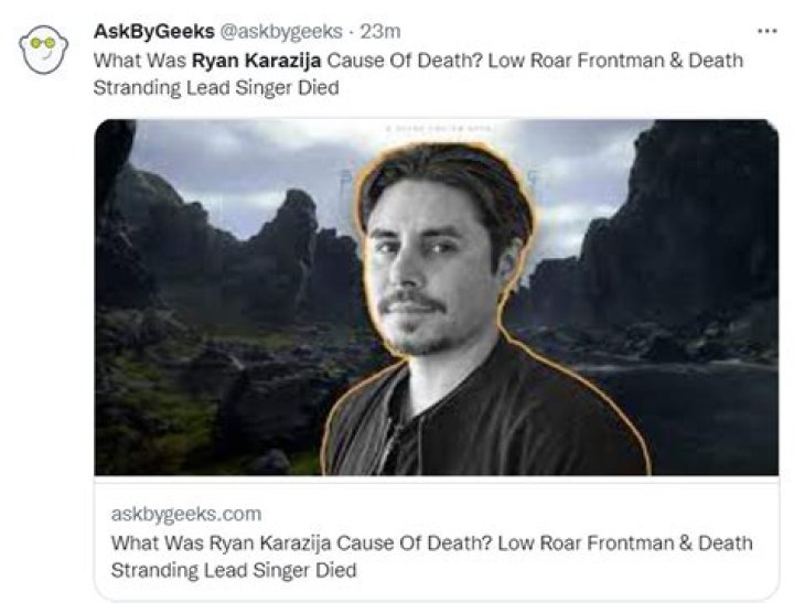 Ryan Karazija Cause of Death, How did Ryan Karazija Die?