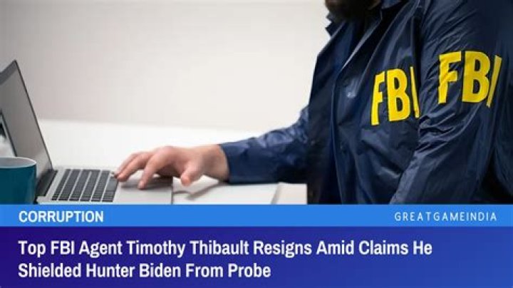 
Tim Thibault, FBi Agent Fired For Supressing Hunter Biden’s Laptop 