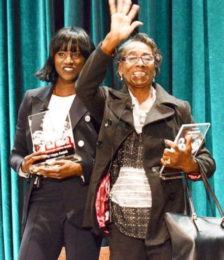 
Tori Bowie family: Grandparents Bobbie Dennis Smith and Dennis Smith, sister Tamarra 