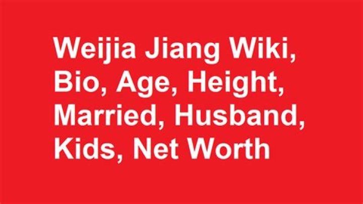 
Weijia Jiang Height, Weight, Net Worth, Age, Birthday, Wikipedia, Who, Nationality, Biography 