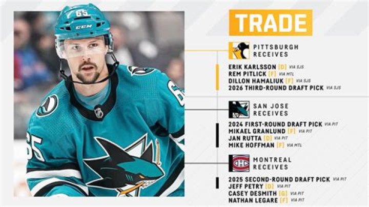 
Who is Erik Karlsson? Three-time Norris Trophy winning defenseman acquired by Pittsburgh Penguins in three-team trade 